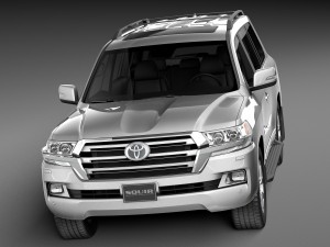 Toyota Land Cruiser 2016 3D Модель