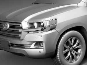 Toyota Land Cruiser 2016 3D Модель