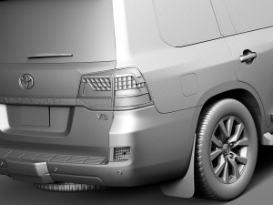 Toyota Land Cruiser 2016 3D Модель
