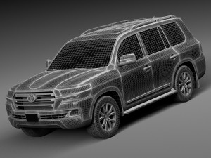 Toyota Land Cruiser 2016 3D Модель