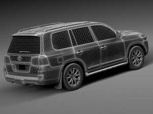 Toyota Land Cruiser 2016 3D Модель