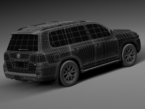 Toyota Land Cruiser 2016 3D Модель