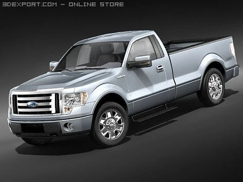 F-150 Regular Cab 2009 3D Model .c4d .max .obj .3ds .fbx .stl .blend 