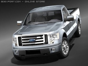 F-150 Regular Cab 2009 3D Model