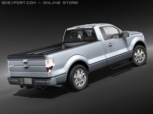 F-150 Regular Cab 2009 3D Model