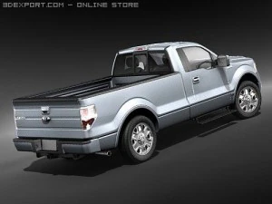 F-150 Regular Cab 2009 3D Model