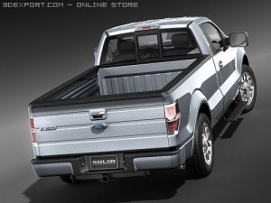 F-150 Regular Cab 2009 3D Model