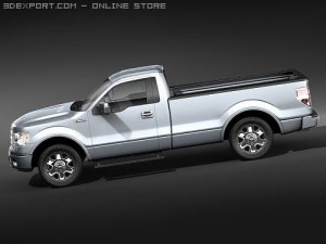 F-150 Regular Cab 2009 3D Model