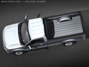 F-150 Regular Cab 2009 3D Model