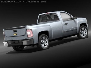 Chevrolet Silverado Regularcab 3D-Modell