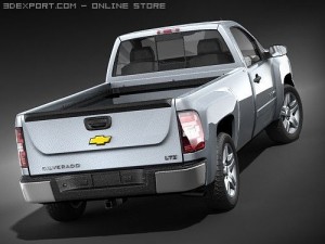 Chevrolet Silverado Regularcab 3D-Modell