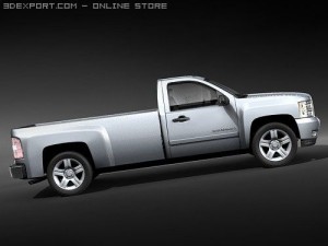 Chevrolet Silverado Regularcab 3D-Modell