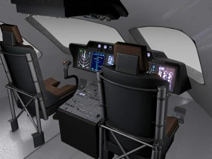 Boeing 787 Dreamliner Green Lemon 3D Model
