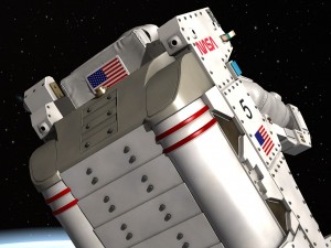 NASA Astronaut with MMU Backpack rigged for maya Model 3D