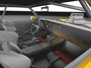 Chevrolet Camaro SS 1969 Street Rod 3D Model