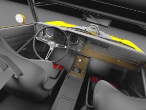 Chevrolet Camaro SS 1969 Street Rod 3D Model
