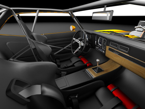 Chevrolet Camaro SS Street Rod 1969 3D Model