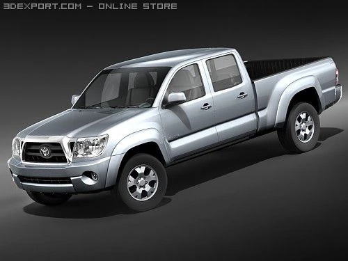 Toyota Tacoma Double Cab 2009 Truck 3D Model .c4d .max .obj .3ds .fbx .stl .blend