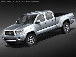 Toyota Tacoma Double Cab 2009 Truck 3D Model
