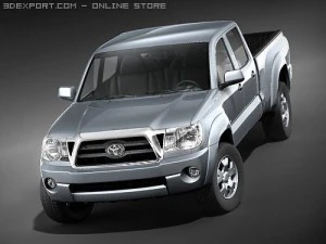 Toyota Tacoma Double Cab 2009 Truck 3D Model