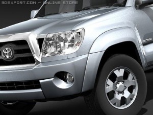 Toyota Tacoma Double Cab 2009 Truck Modello 3D