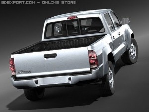 Toyota Tacoma Double Cab 2009 Truck Modello 3D