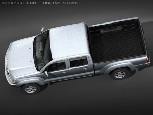 Toyota Tacoma Double Cab 2009 Truck Modello 3D