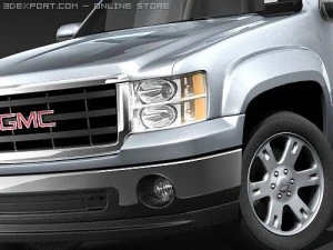 GMC Sierra 1500 regular cab Truck 3D Model
