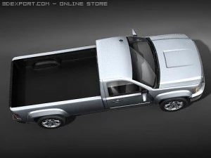 GMC Sierra 1500 regular cab Truck 3D Model