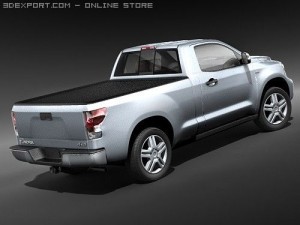 Toyota Tundra Regular Cab 2009 3D Model