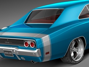 Dodge Charger Pro Touring 1968-1969 Modèle 3D