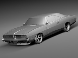 Dodge Charger Pro Touring 1968-1969 Modèle 3D