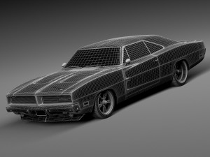 Dodge Charger Pro Touring 1968-1969 Modèle 3D