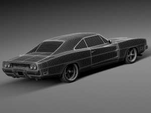 Dodge Charger Pro Touring 1968-1969 Modèle 3D