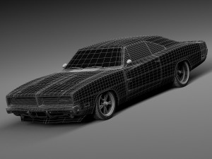 Dodge Charger Pro Touring 1968-1969 Modèle 3D
