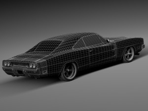 Dodge Charger Pro Touring 1968-1969 Modèle 3D