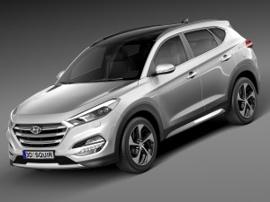 Hyundai Tucson EU-Version 2016 3D Модель