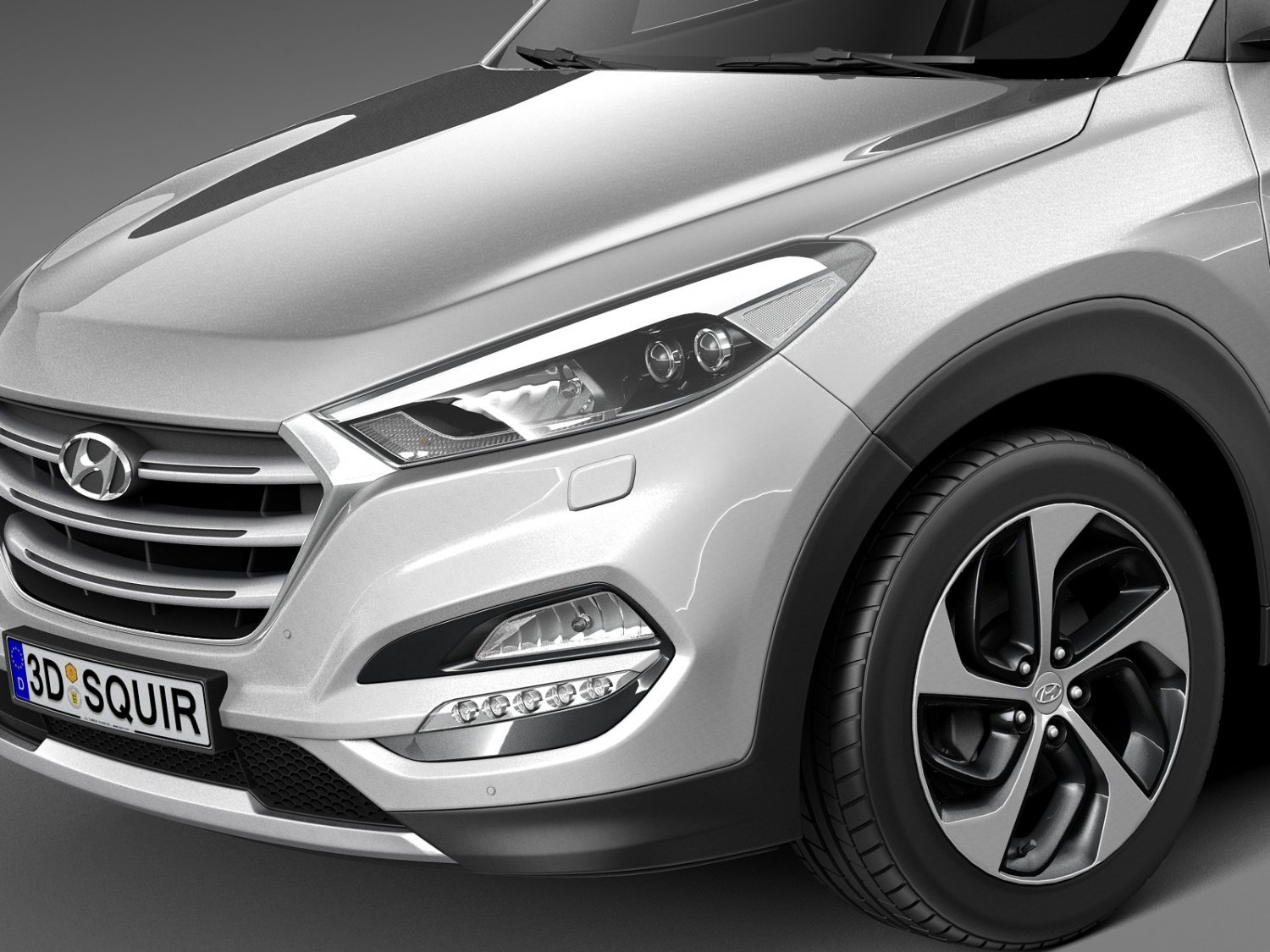 Hyundai Tucson EU-Version 2016 3D Model in SUV 3DExport