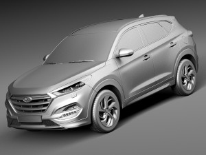 Hyundai Tucson EU-Version 2016 Modelo 3D