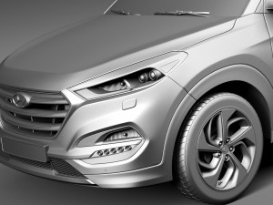 Hyundai Tucson EU-Version 2016 Modelo 3D