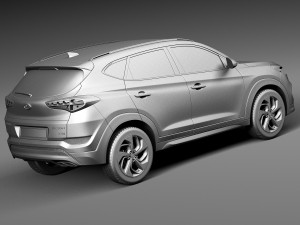 Hyundai Tucson EU-Version 2016 Modelo 3D