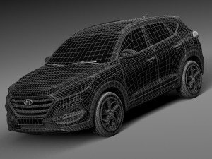 Hyundai Tucson EU-Version 2016 Modelo 3D