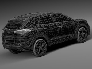 Hyundai Tucson EU-Version 2016 Modelo 3D
