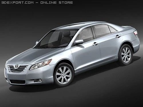 Toyota Camry Hybrid Sedan 2009 3D Model .c4d .max .obj .3ds .fbx .stl .blend 