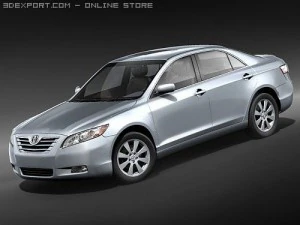 Toyota Camry H&iacute;brido Sed&aacute;n 2009 Modelo 3D