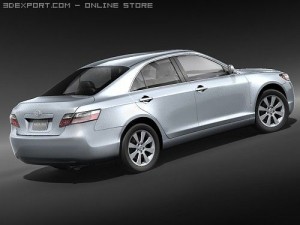 Toyota Camry Hybrid Sedan 2009 3D Model
