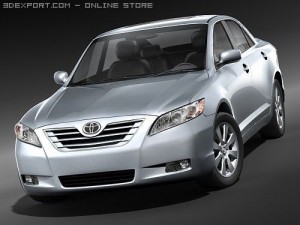 Toyota Camry Hybrid Sedan 2009 3D Model