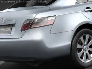 Toyota Camry Hybrid Sedan 2009 3D Model