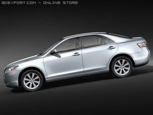 Toyota Camry Hybrid Sedan 2009 3D Model