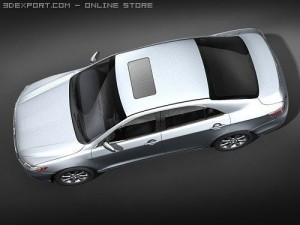 Toyota Camry Hybrid Sedan 2009 3D Model
